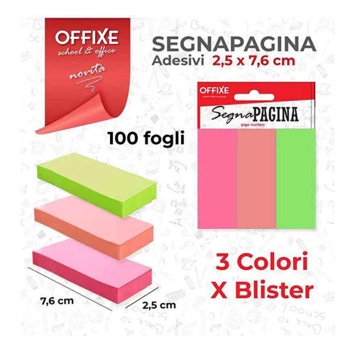 OFFIXE, segnapagina 3 colori