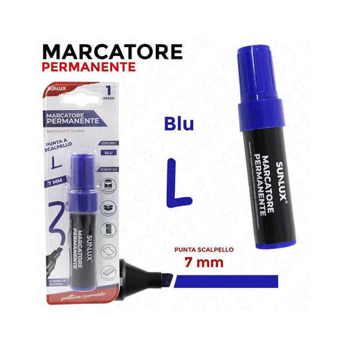 SUNLUX, marcatore permanente blu 7 mm