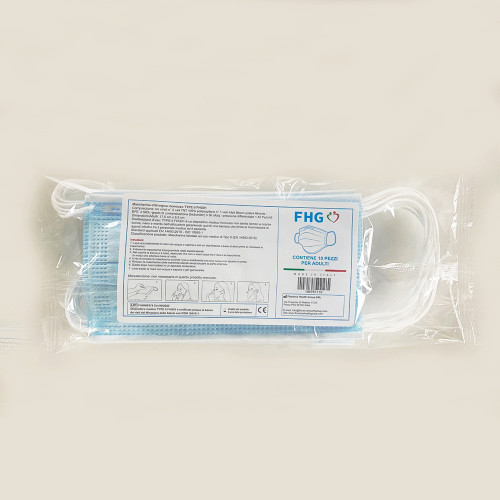 FHG, mascherine chirurgiche monouso 10 pz