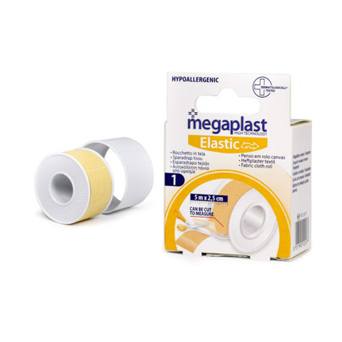 MEGAPLAST, rocchetto in tela 5 mt x 2,5 cm