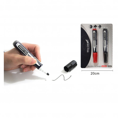 Pennarello per lavagna nero e rosso