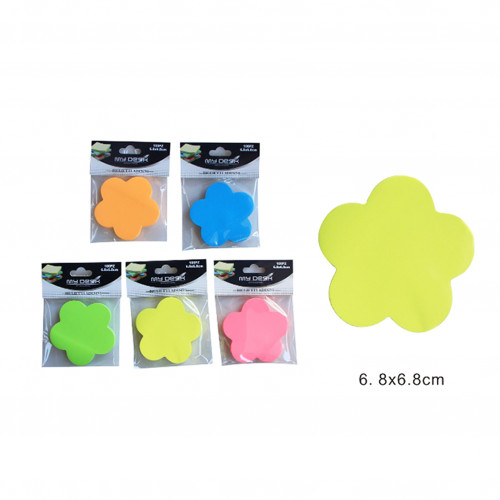 Post-it adesivi a fiore colorati
