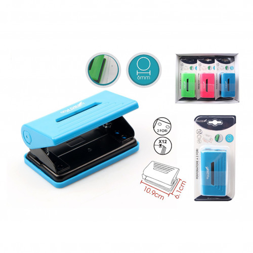 Perforatore colorato a 2 fori