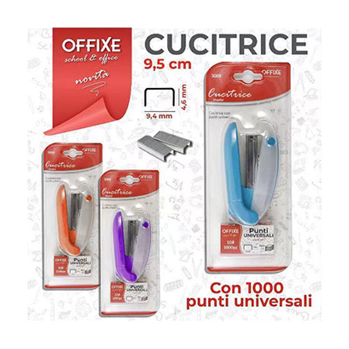 OFFIXE, spillatrice mini colorata con puntine