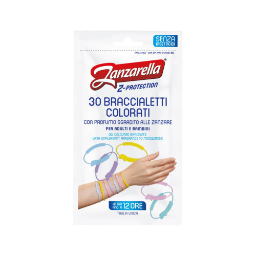 ZANZARELLA, braccialetti colorati anti zanzare