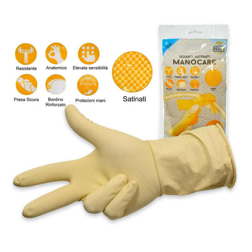 BRILLA', guanti satinati manocare