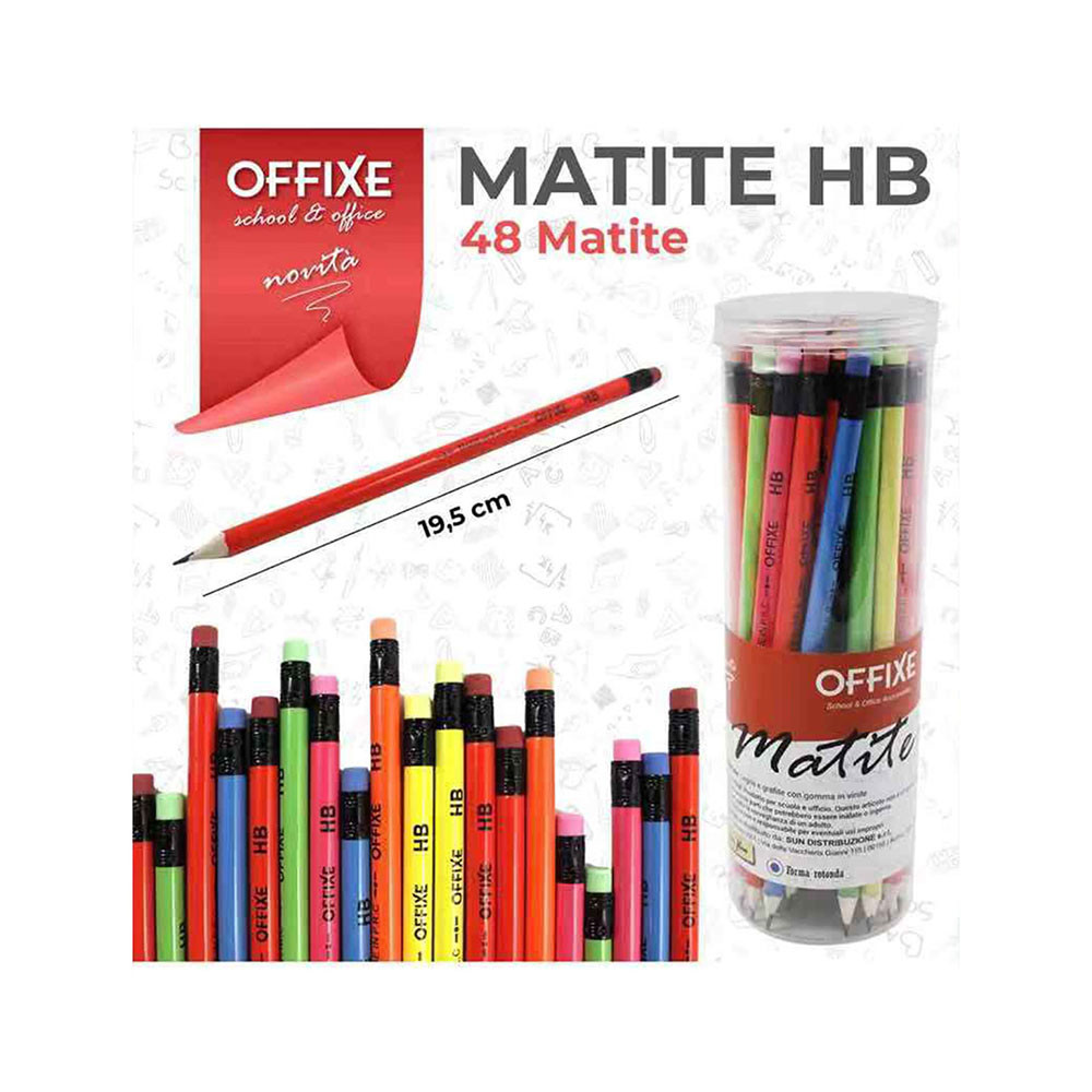OFFIXE, set matite HB