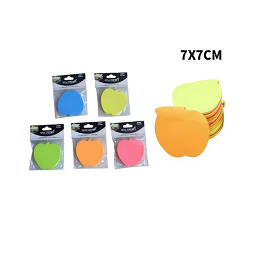 Biglietti adesivi colorati a forma di mela