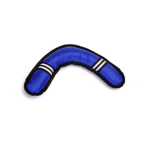 Giocattolo in peluche a forma di boomerang