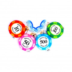 Giocattolo per animali a forma di moneta da poker