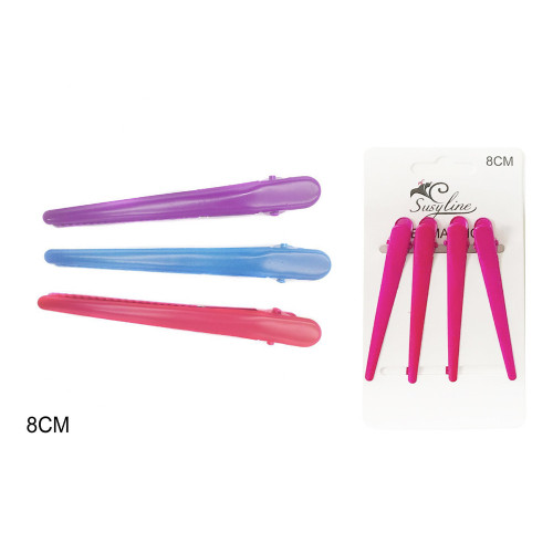 Mollette colorate lunghe 4 pz