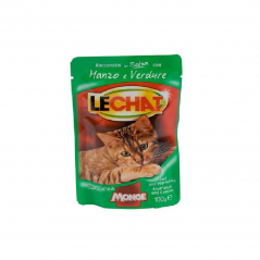 MONGE le chat, bocconcini manzo e verdure 100 gr