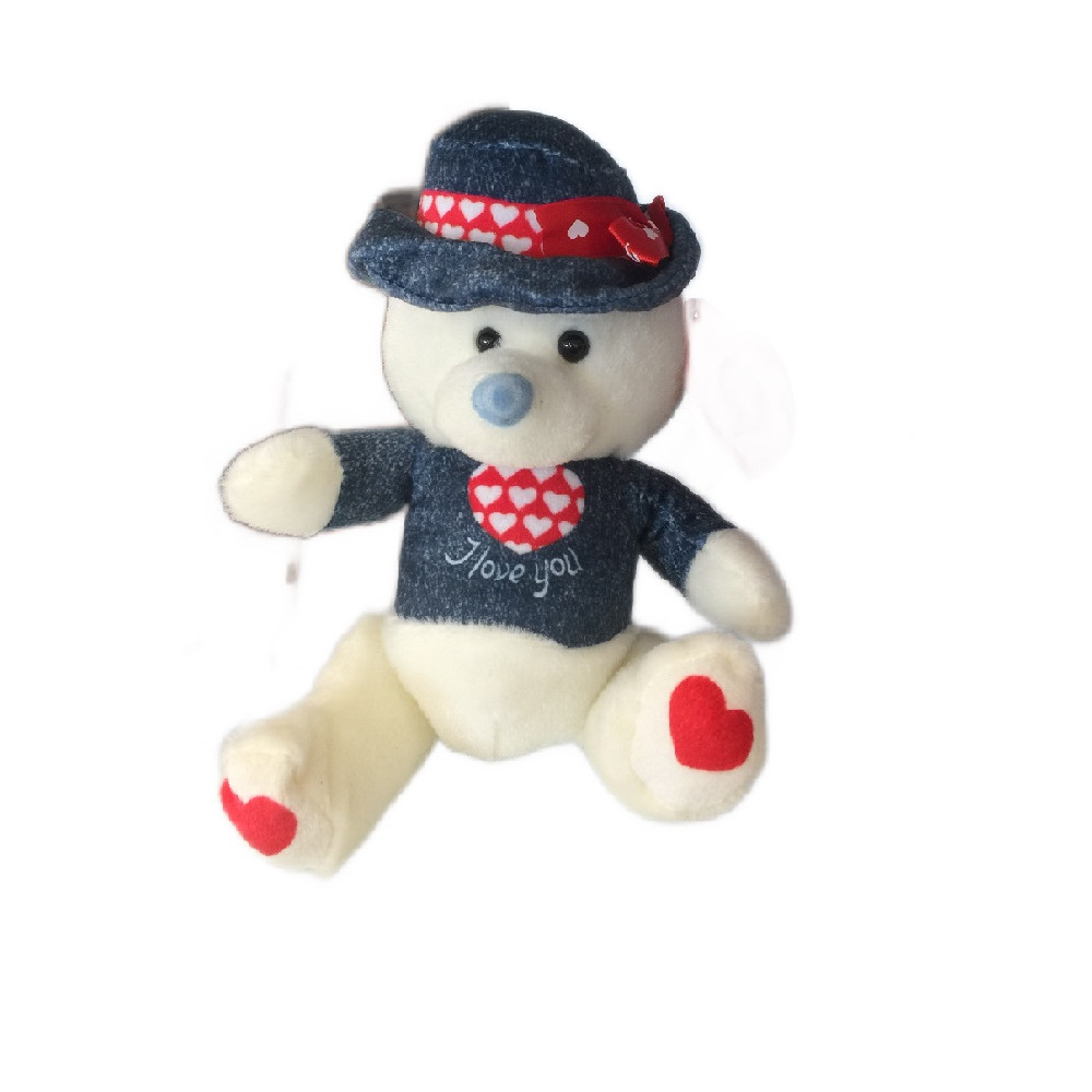 Pupazzo ad orso con cuore san valentino