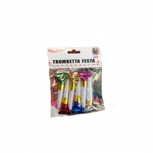 Trombette per festa 6 pz