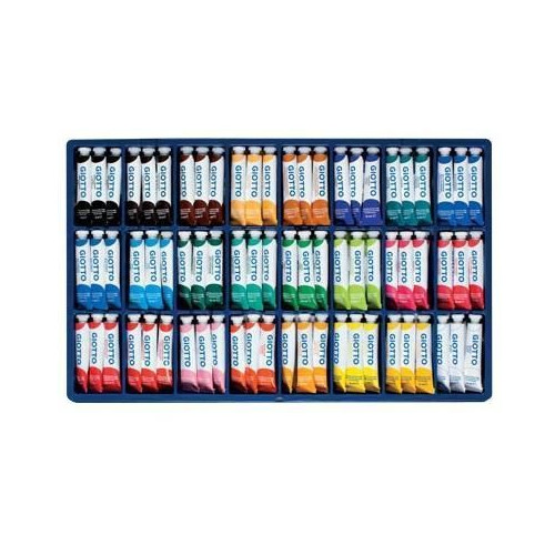 GIOTTO, tempere 12 ml + colori