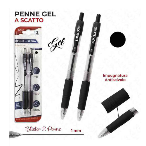 SUNLUX, penne gel nere