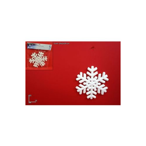 FIOCCO DI NEVE DECORATIVO 20 CM