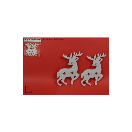 APPENDINI RENNE 19 CM - 2 PZ