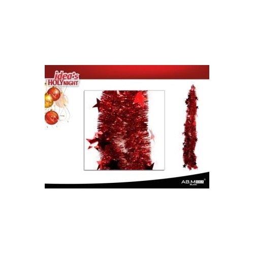 FILO CON STELLE LUREX PER ADDOBBI 2 MT X 8 CM + COLORI